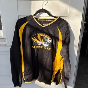 Mizzou Black and Gold windbreaker